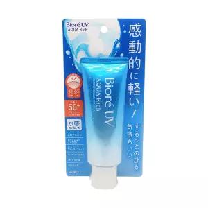 비오레 UV 아쿠아리치 워터리 에센스 선크림 70g / 여러번 덧발라도 가벼운 선크림
