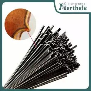 50/100pcs 메이플 우드 바이올린 rfling 비올라 첼로 화이트 블랙 스트립 인레이 바 1.3/1.8mm 수리