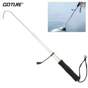 Goture 60cm/120cm 스테인레스 스틸 텔레스코픽 낚시 가프 알루미늄 합금 스피어 훅 액세서리 야외용