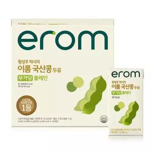 이롬 황성주 국산콩 무가당 플레인 두유 64팩