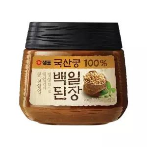 샘표 국산콩100% 백일된장 900g, 1개