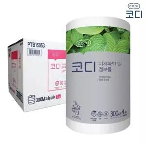 코디 이지파인 점보롤 화장지 300M 1박스 (16롤) PTB15053