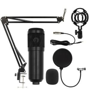 BM800 콘덴서 마이크 키트 컴퓨터 사운드 카드 휴대폰 핸드폰 보이스 체인저 스트리밍 V8 세트 노래방