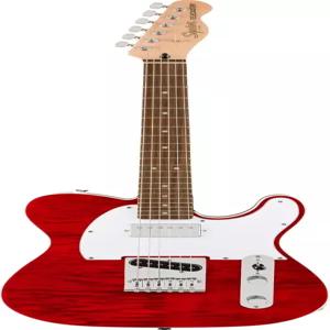 Fender/Affinity 시리즈 텔레캐스터 FMT SH 로렐 핑거보드 화이트 픽가드 크림슨 레드 투명 스퀴어의