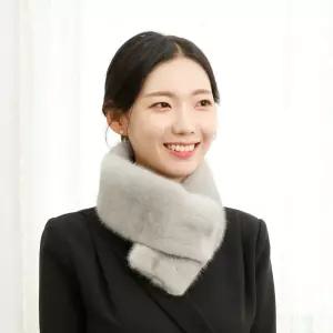 (WJ) 휘메일 양면 밍크머플러 국내제작(WMF102) 국내생산 본사직영