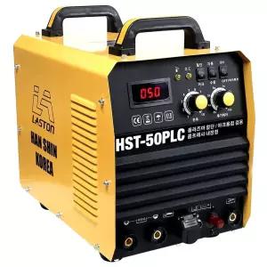 25년형 (서비스전극노즐제공) 콤프레셔 내장형 플라즈마 절단기 hst-50plc 최대 15T절단 파이롯트기능 포함