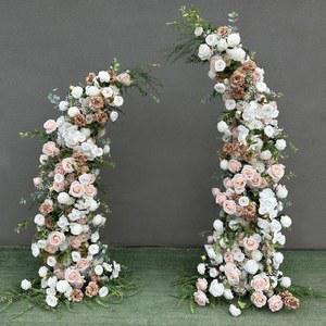 플라워아치 꽃 생일 철재 장미 배경 정원 풍선 포도 꽃장식