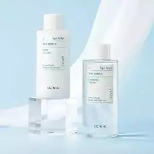 싸이닉 더 심플 비건 토너 300ml + 로션 300ml 대용량 수분 2종 세트