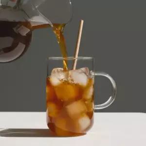 빈스 내열유리컵 500ml 홈카페 손잡이머그 아이스커피잔