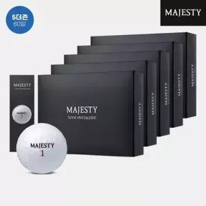 5더즌 60알 마제스티 투어 스페셜라이즈드 고반발 골프볼 3피스 12알 화이트