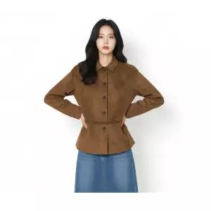 게스 여성 스웨이드 자켓 RP3W08J1