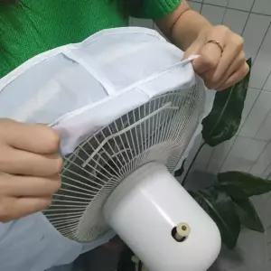 데이지 선풍기 팬커버 덮개 블루 선풍기덮개 선풍기보관커버 선풍기망 선풍기커버