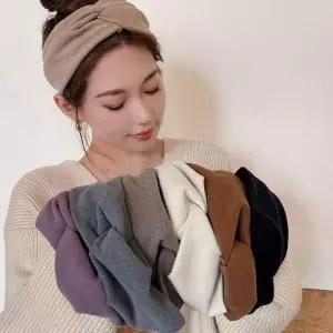 쫀쫀한 여성 편한 꼬임 패브릭 헤어 밴드 머리띠 CGWBFB476 헤어밴드 머리끈