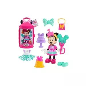 Just Play Disney Jr Minnie Mouse Fabulous Fashion 14-Piece Sweet Party Doll and Accessories Kids T
