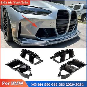 BMW M3 M4 G80 G82 G83 2020-2024용 프론트 범퍼 사이드 에어벤트 트림, 벤트 장식 립 에어 인렛 그릴 자동