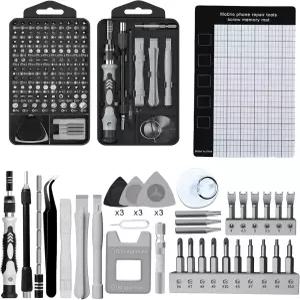 138종이 한데 모인 정밀 드라이버 세트 전자기기 스마트폰 컴퓨터 노트북 시계 PS5 PC 카메라 및 DIY