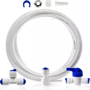 iSpring ICEK Ultra Safe 냉장고 물 라인 연결 및 역삼투압 RO 시스템 정수 필터용 제빙기 설치 키트