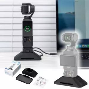 JJC DJI 오즈모 포켓 4 3 대시보드 데스크탑 스탠드 접착 베이스 포함