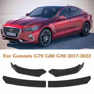 제네시스 G70 G80 G90 17-22 프론트 범퍼 립 스포일러 가드 디플렉터 호환