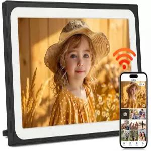 Uhale 스마트 WiFi 디지털 액자 10 터치스크린 A 사진 자동 회전 절전 모드 벽걸이형 가족과 무료 및