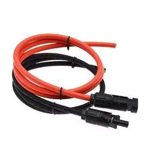 RIOCAN 10AWG 6mm2 3FT 태양광 연장 케이블 커넥터부터 노출 전선까지 패널부터 충전 컨트롤러 발전기 RV