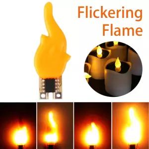 DIY LED 양초 칩 1800K 깜빡이는 촛불 조명 액세서리