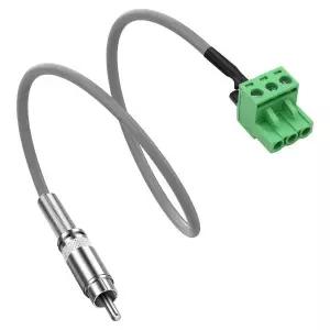 XMSJSY RCA to Phoenix 터미널 커넥터 오디오 케이블 - 50CM/1.64FT Phono 플러그 수컷 3핀 5.08mm/0.2inch