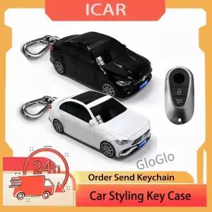 스마트 키 커버 케이스 거치대 키체인 C 클래스 자동차 모델 S W206 W223 S350 C260 C300 S400 S450 S500
