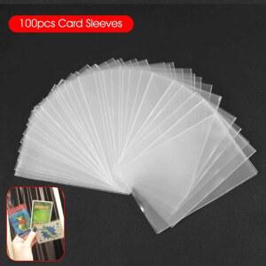 명함 케이스 100Pcs 투명 카드 슬리브 매직 보드 게임 타로 포커 수호자 가방 65 90mm 60 9mm 45 70mm 69x120mm