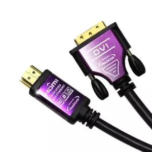 마하링크 HDMI to DVI 케이블 1.8M ML-HD018 (3094)메탈릭한 실용적 견고한스틸본체 튼튼한 가성비좋은 HDM