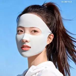 [제이큐]여름 자외선차단 페이스키니 아이스 실크 마스크 골프 야외