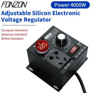 0~ 220VAC 4000W 전압 조정기 휴대용 온도 속도 조절 소형 가변 컨트롤러