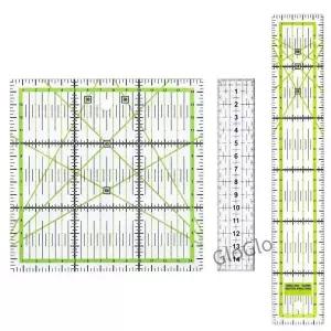 1/2pcs 15cm 퀼트 패치 워크 눈금자 패브릭 천 절단 아크릴 바느질 DIY 뜨개질 공예 재단사 도구