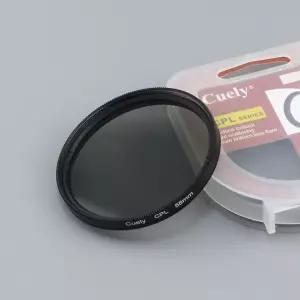 55mm Cuely CPL 필터 편광 렌즈 DSLR 카메라 캠코더