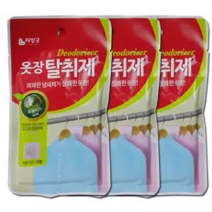 리빙굿 옷장 탈취제 3개 향기 랜덤발송 살균작용 실내