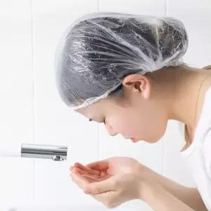 샤워 헤어캡 켑 비닐 비닐 일회용 다용도 혜어캡 헤어 일회용 100매 투명