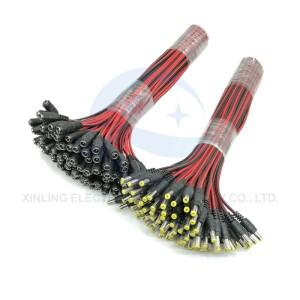 5pcs 10pcs 5.5x2.1mm 남성 여성 플러그 12V DC 전원 피그 테일 케이블 잭 CCTV 카메라 커넥터 꼬리 확장 2