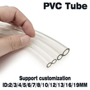투명 PVC 소프트 호스 ID 2 3 4 5 6 7 8 9 10 12 13 16 19 25 32mm 파이프 고 워터 펌프 유연 튜브