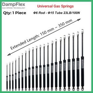 [호환품]1PC 100N/23LB 150-350mm 범용 가스 스트럿츠 스틸 아이 도구 상자 리프트 지원 보관 침대 쿠션 찬