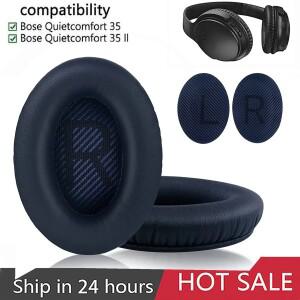 [호환품]교체용 이어패드 보스 호환 QC35 QuietComfort 35 및 II 헤드폰 메모리 폼 이어 쿠션 지렛대 포함