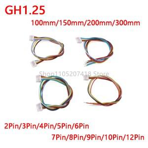 10개 GH1.25 2P/3P/4P/5P/6핀 JST GH 시리즈 1.25MM 커넥터 와이어 포함 10CM/20CM/30CM 1007 28 AWG