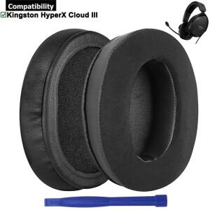 [호환품]Kingston Hyperx Cloud III 3 헤드셋용 교체용 냉각 젤 이어패드 이어 패드 쿠션 머프 수리 부품