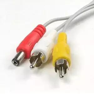 CCTV 케이블 30m 2RCA DC 5.5 전원 회색 전원선