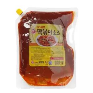오뚜기 떡볶이소스 시판용 떡볶이양념 식당소스 2kg