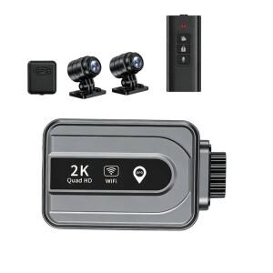 [호환품]운전 영상 녹화기 바이크 오토바이 DVR 2K 전신 방수 모터 카메라 Wifi GPS 블랙박스 전후방