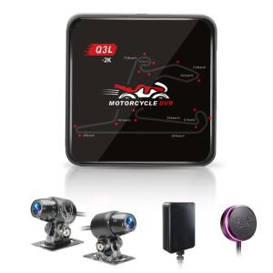 [호환품]2K 바이크 오토바이 DVR 전후방 1440P 방수 카메라 5G WiFi/GPS/주차 모드 지원 블랙박스