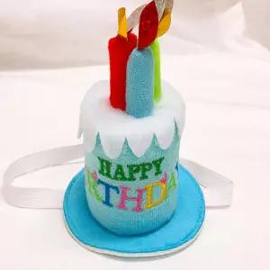 해피파티 펫 이벤트 생일초 머리띠 (소) (블루) 강아지생일파티용품