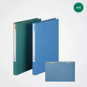 우유백 바인더 서류 사무 종이 파일 정리 225x320x25좌우상철간격70녹색 더블스프링화일F305-7
