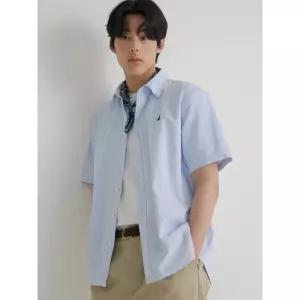 [백화점정품] 빈폴 BEANPOLE MEN 옥스포드 반소매 셔츠 - 스카이 블루 BC6365C11Q Y
