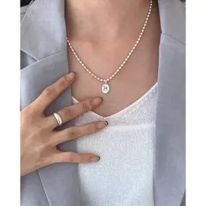 [폭스타일] [써지컬] Surgical H mother-of-pearl ball necklace N 35